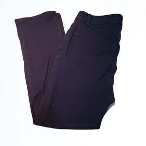 Chaps Navy Mid Rise Straight Leg Cropped Dress Pants Size 4 Waist 29 Inches